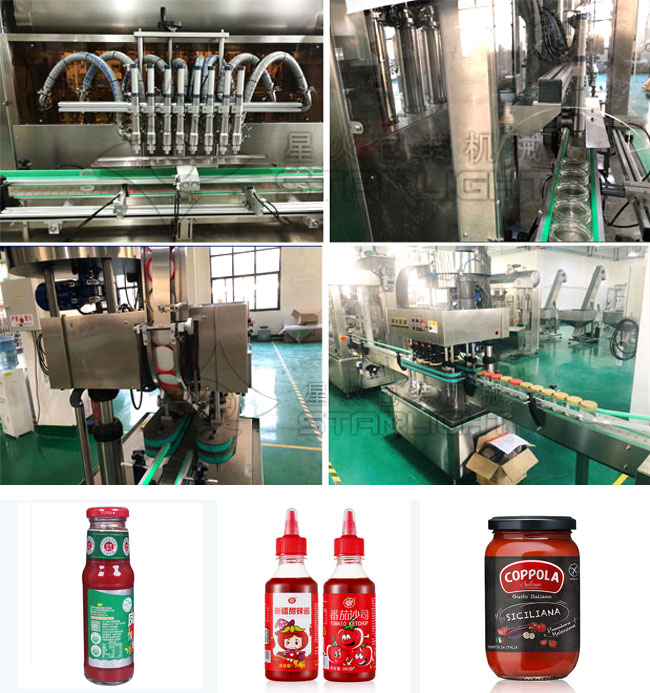 全自動番茄醬灌裝機(jī)設(shè)備及灌裝樣品